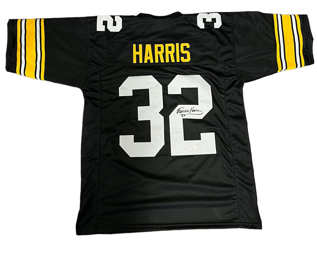 Franco Harris Pittsburgh Steelers Signed Autograph Custom Jersey JSA Certified