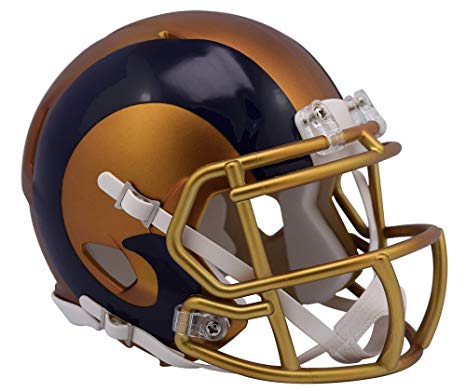 LA Rams Mini Helmet Blaze