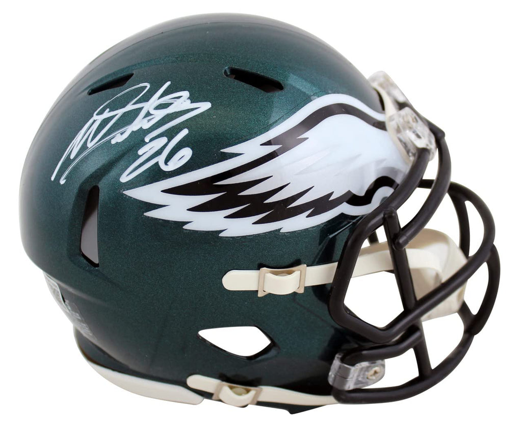 Miles Sanders Philadelphia Eagles Signed Autograph Speed Mini Helmet Helmet Fanatics Authentic Certified