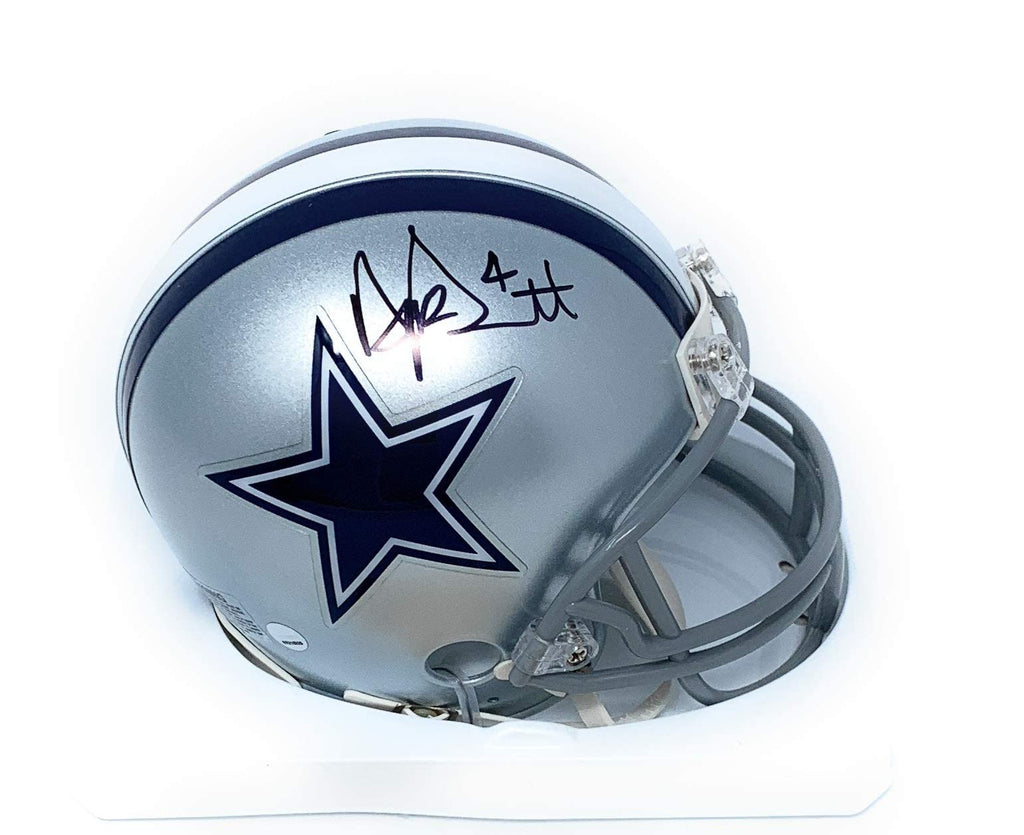 Dak Prescott Dallas Cowboys Signed Autograph Mini Helmet Dak Hologram JSA Certified