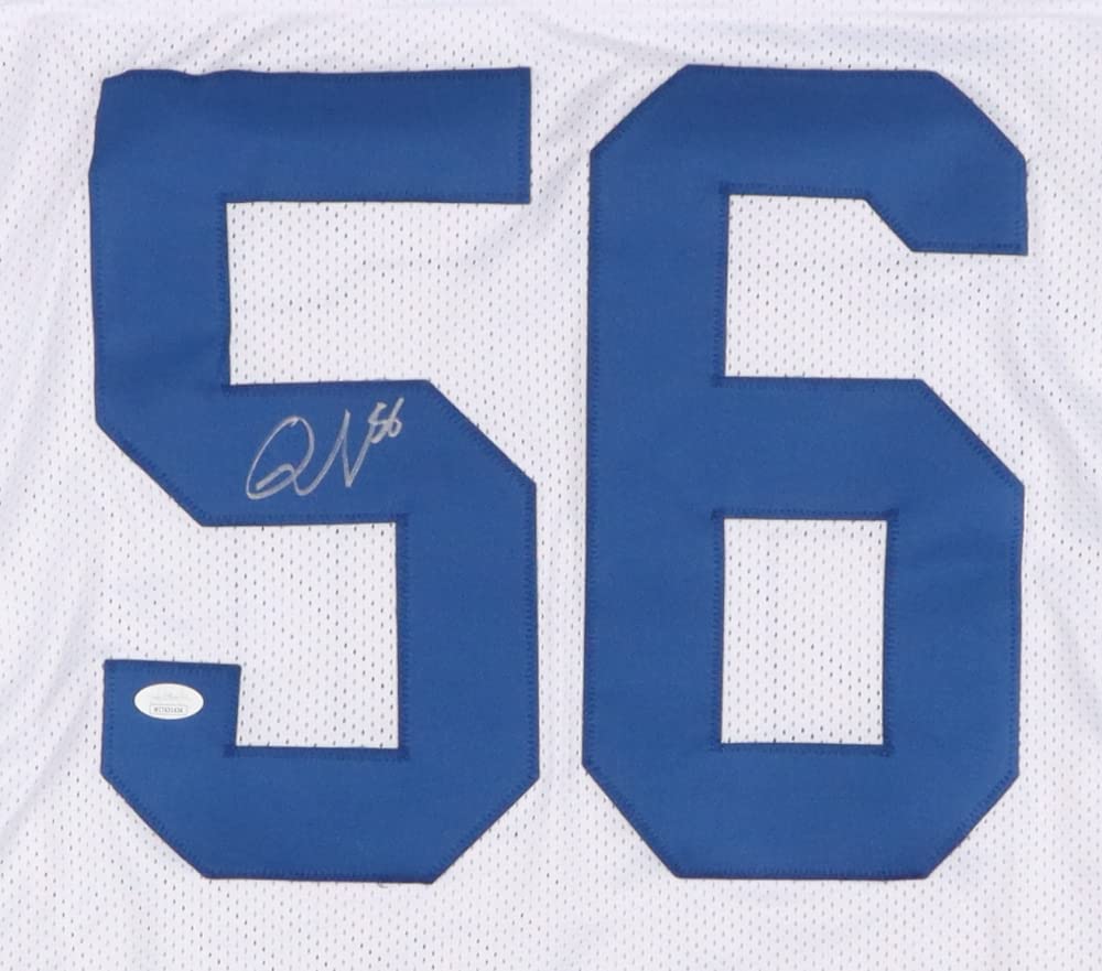 Quenton Nelson Indianapolis Colts Signed Autograph Custom Jersey WHITE JSA Certified