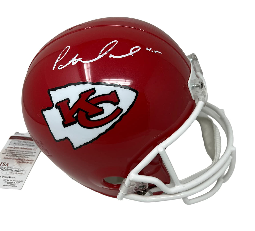 Patrick Mahomes Kansas City Signed Autograph Full Size Helmet Helmet Full Name JSA Certified