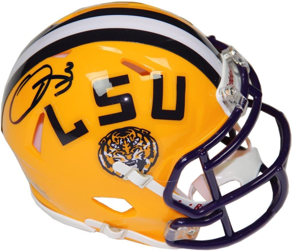 Odell Beckham Jr LSU Tigers Signed Autograph Speed Mini Helmet Steiner Sports Certified
