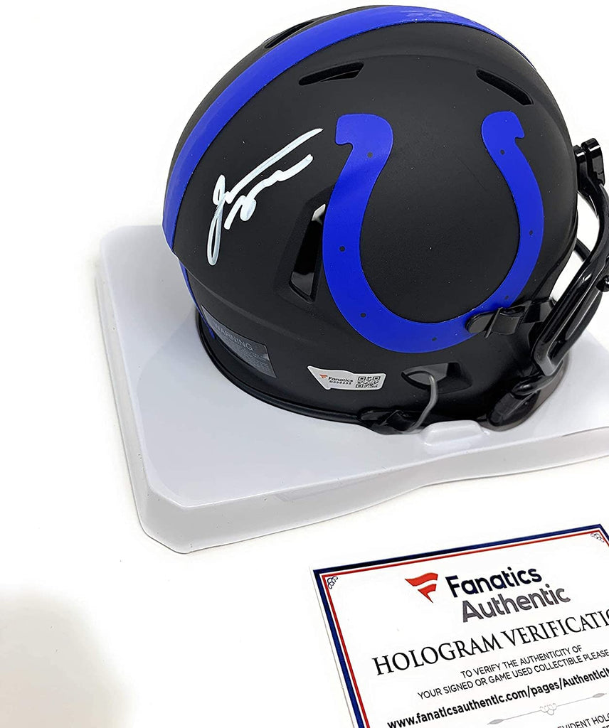 Jonathan Taylor Indianapolis Colts Signed Autograph RARE Eclipse Speed Mini Helmet Fanatics Authentic Certified