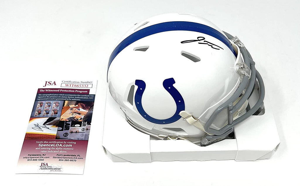 Jonathan Taylor Indianapolis Colts Signed Autograph Speed Mini Helmet JSA Witnessed Certified