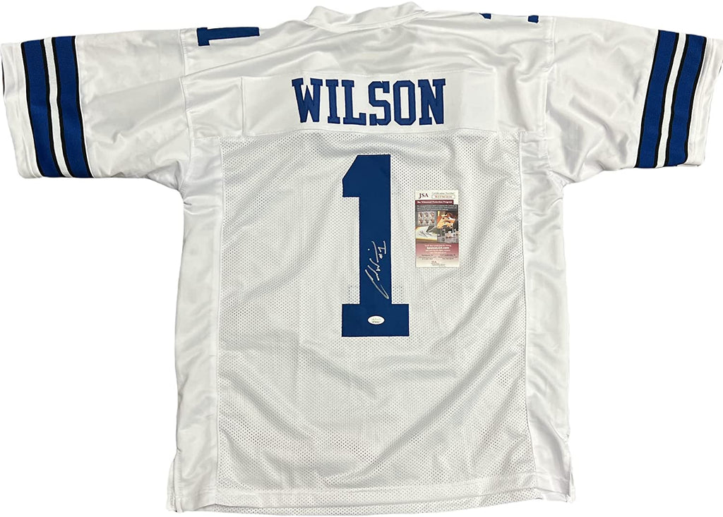 Cedrick Wilson Jr Dallas Cowboys Signed Autograph Custom Jersey White JSA Witnessed Certified