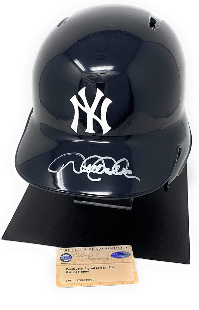 Derek Jeter New York Yankees Signed Autograph Full Size MLB Batting Helmet Steiner Sports Certified