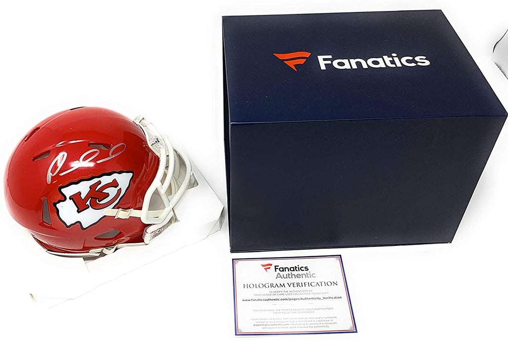 Patrick Mahomes Kansas City Chiefs Signed Autograph Speed Mini Helmet Fanatics Authentic Certified