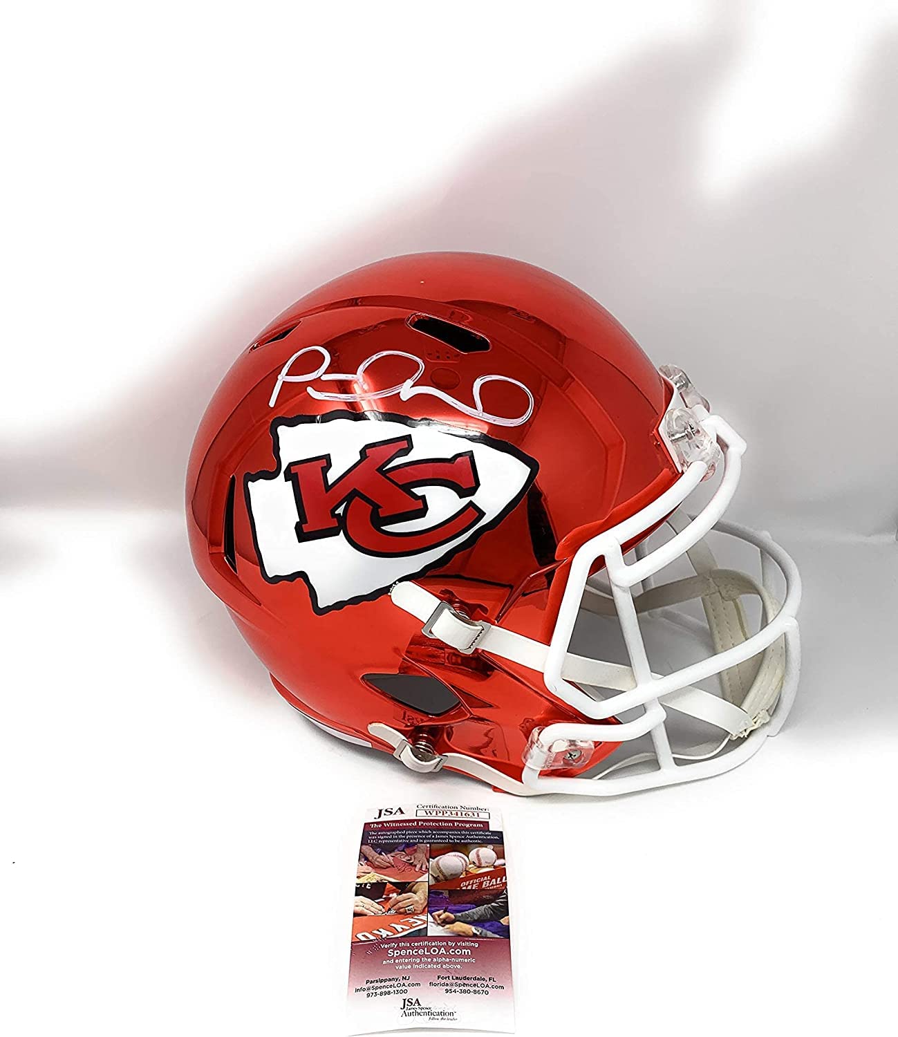 Patrick mahomes hot sale signed helmet