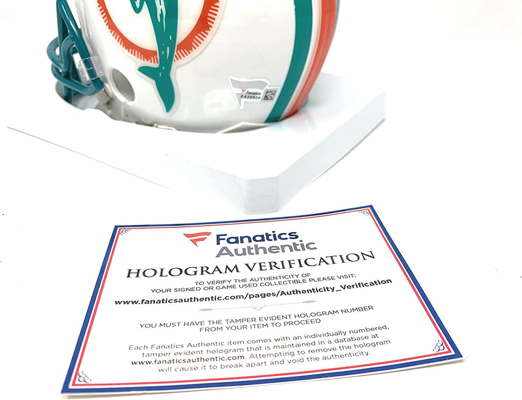 Dan Marino Miami Dolphins Signed Autograph Throwback Mini Helmet Fanatics Authentic Certified