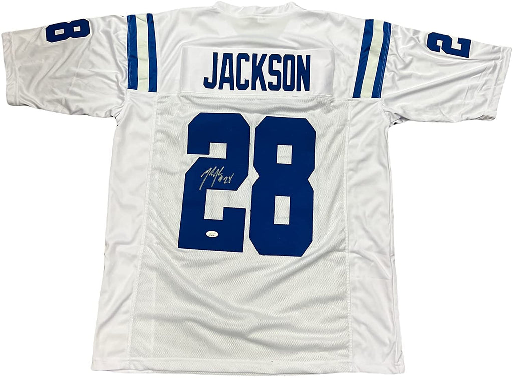 Marlin Jackson Indianapolis Colts Signed Autograph Custom Jersey White JSA Witnessed Certified