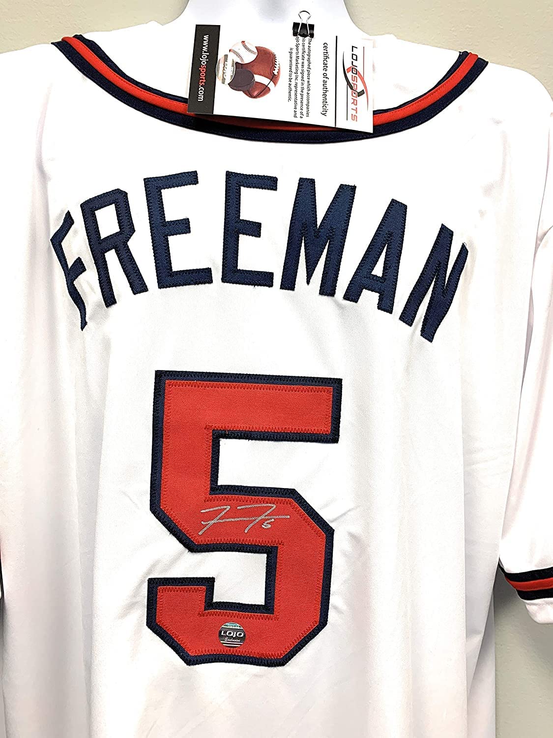 freddie freeman autographed jersey