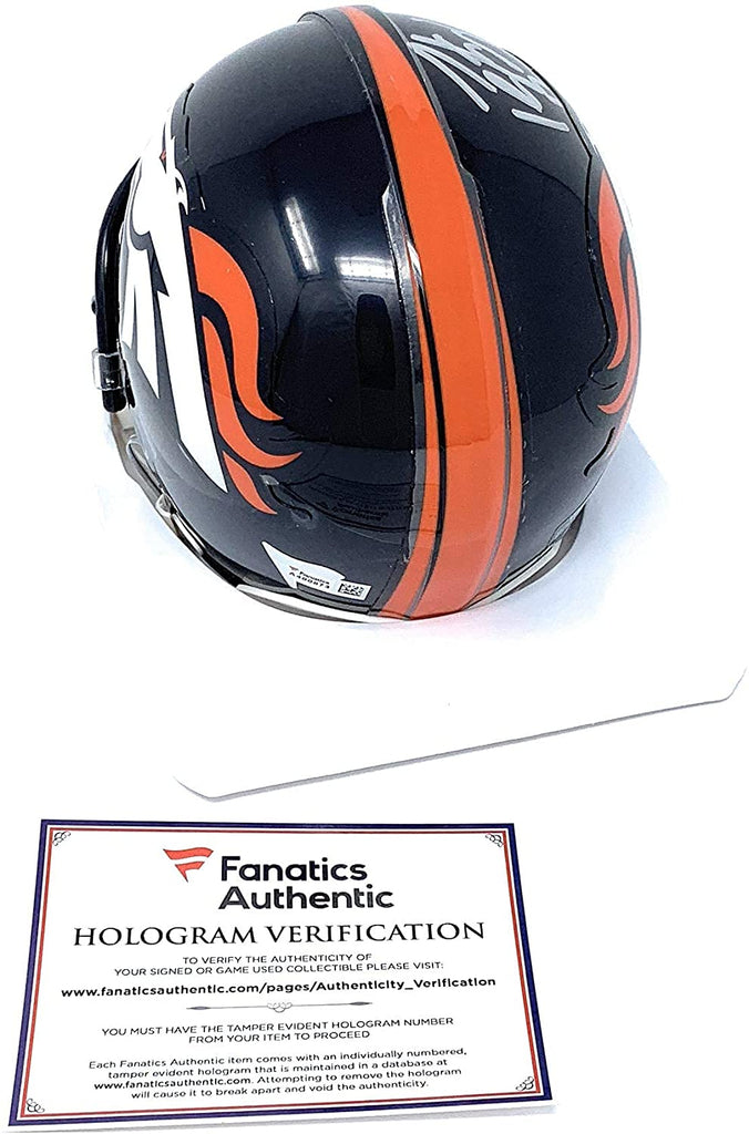 Peyton Manning Denver Signed Autograph Mini Helmet Fanatics Authentic Certified