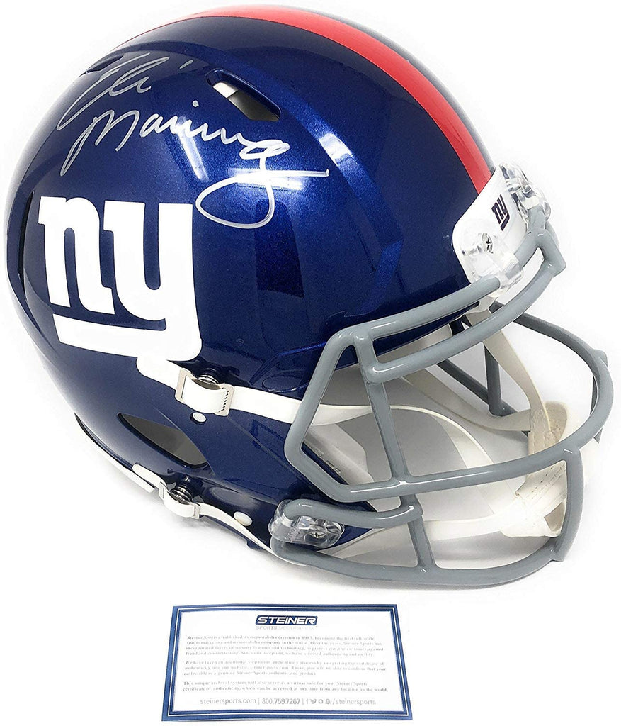Eli Manning New York Giants Signed Autograph Full Size Speed Helmet Steiner Sports Certified