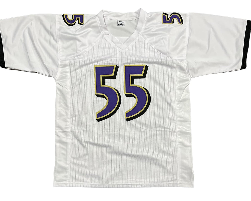 Terrell Suggs Baltimore Ravens Signed Autograph Custom Jersey White JSA Certified