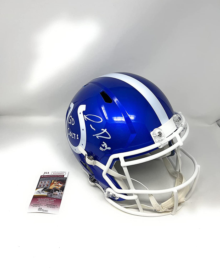 Isaiah Rodgers Indianapolis Colts Signed Autograph Rare FLASH Speed Full Size Helmet JSA Witnessed Certified