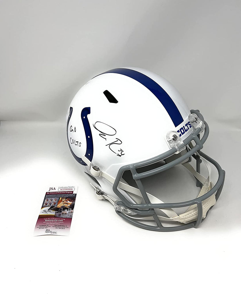 Isaiah Rodgers Indianapolis Colts Signed Autograph Speed Full Size Helmet JSA Witnessed Certified