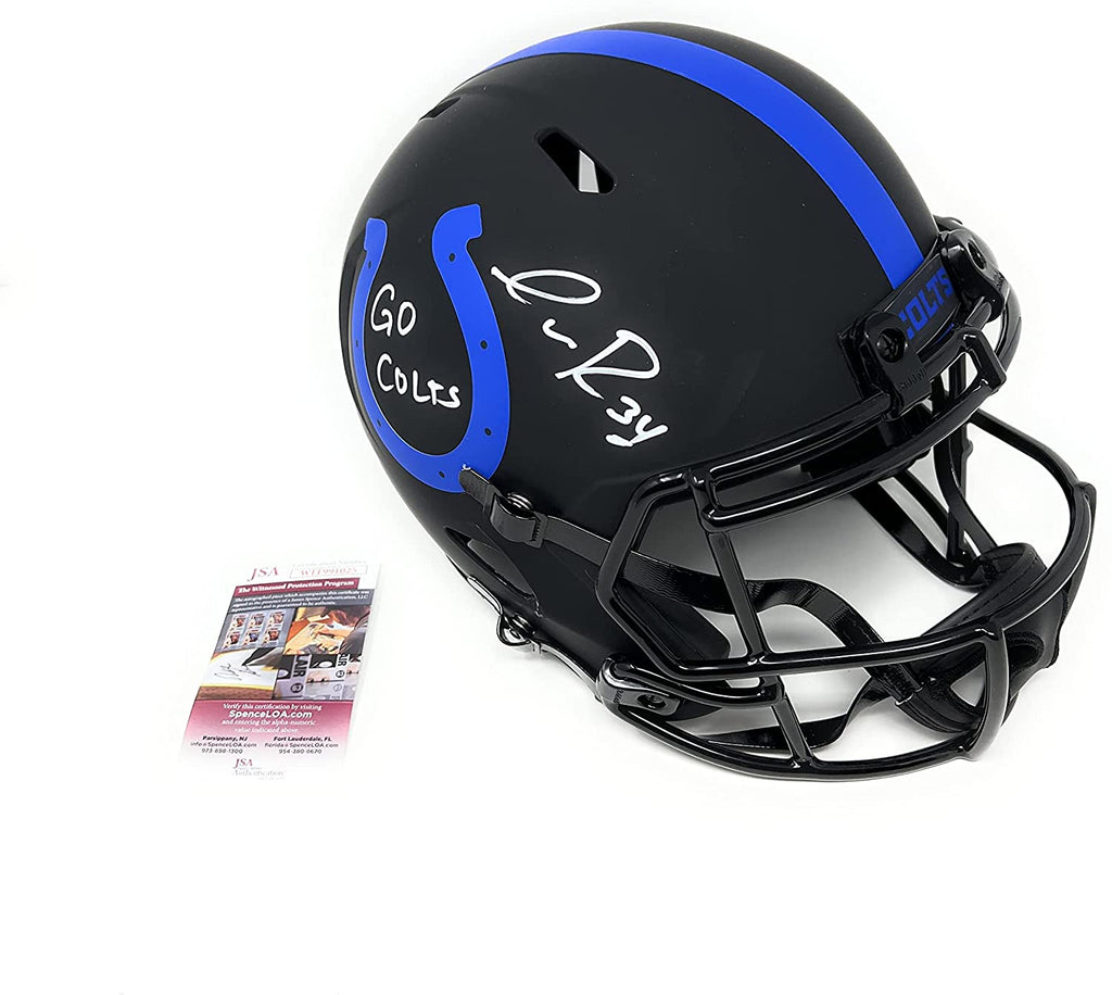 Isaiah Rodgers Indianapolis Colts Signed Autograph Rare ECLIPSE Speed Full Size Helmet JSA Witnessed Certified