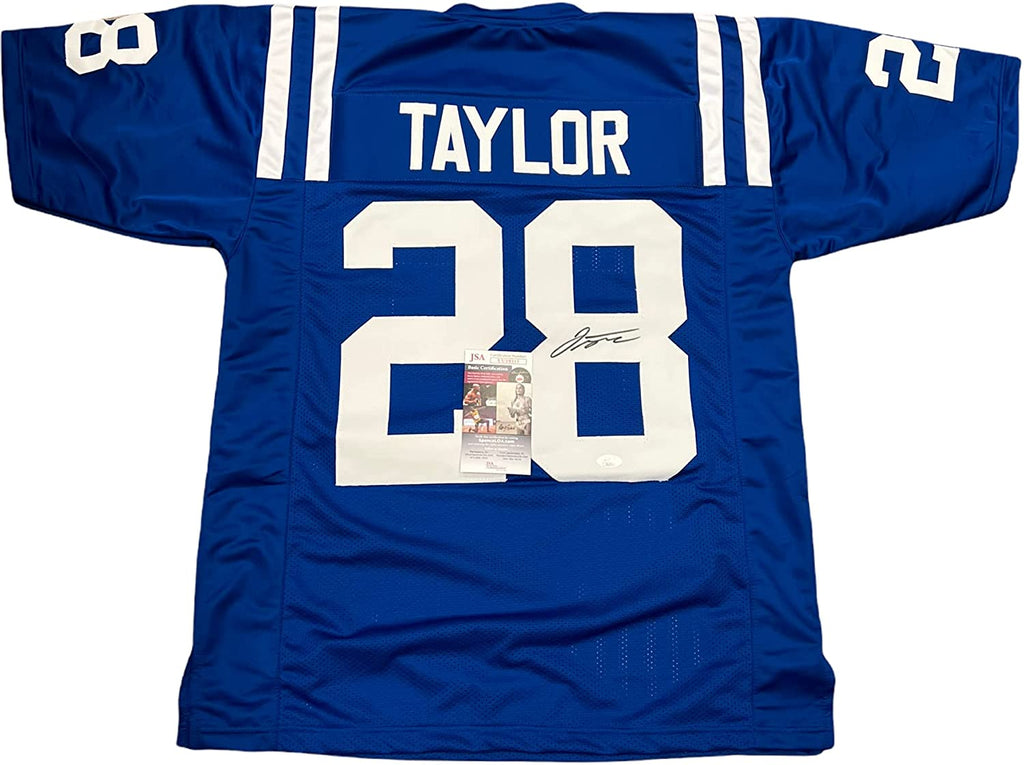 Jonathan Taylor Indianapolis Colts Signed Autograph Custom Jersey Blue JSA Certified