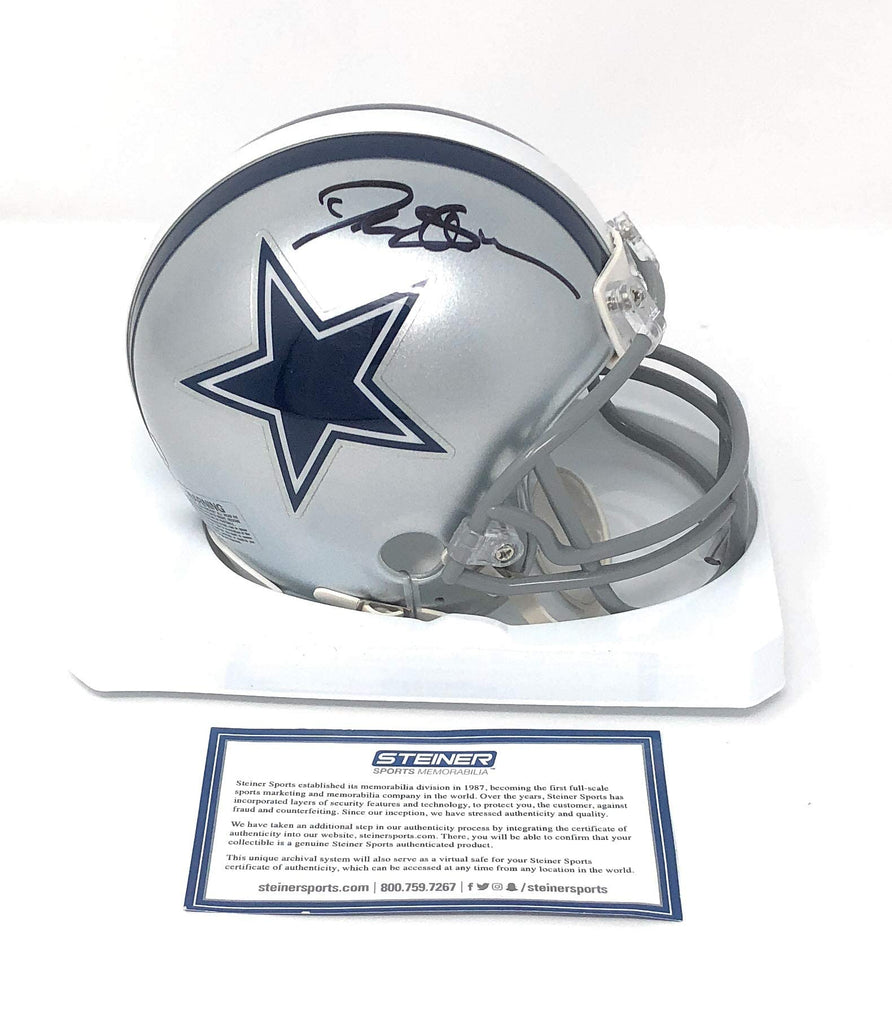 Deion Sanders Dallas Cowboys Signed Autograph Mini Helmet Steiner Sports Certified