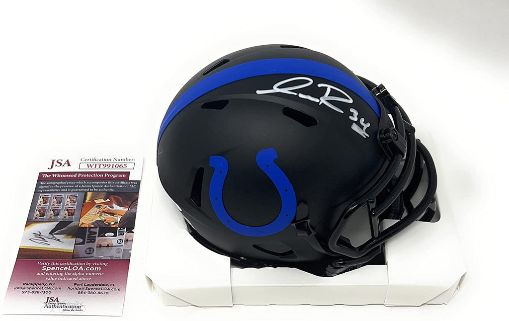 Isaiah Rodgers Indianapolis Colts Signed Autograph Eclipse Speed Mini Helmet Helmet JSA Witnessed Certified