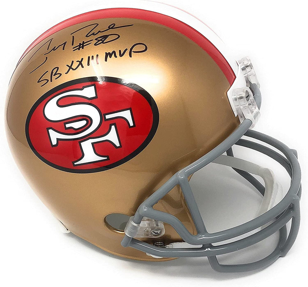 Jerry Rice San Francisco 49ers Signed Autograph Proline Full Size Helmet SB XXIII MVP Inscribed Tristar Authentic Certified