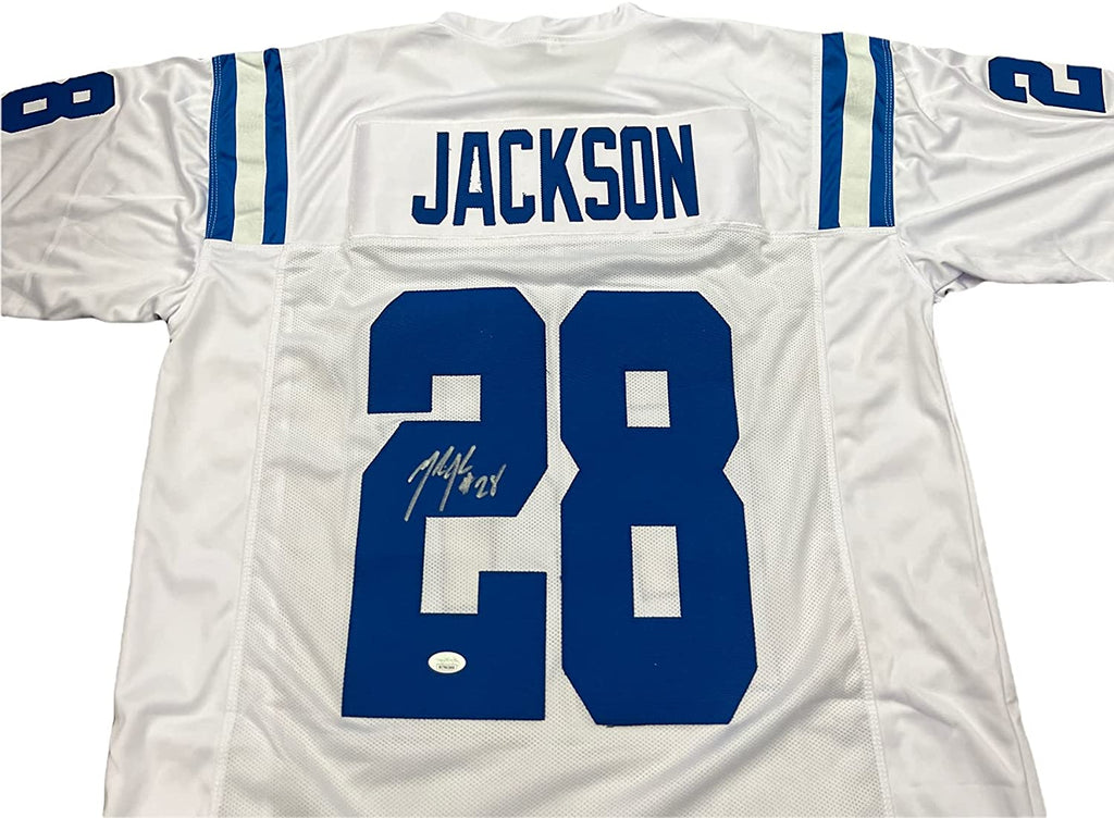 Marlin Jackson Indianapolis Colts Signed Autograph Custom Jersey White JSA Witnessed Certified