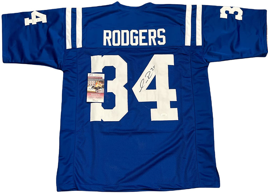 Isaiah Rodgers Indianapolis Colts Signed Autograph Custom Jersey Blue JSA Witnessed Certified
