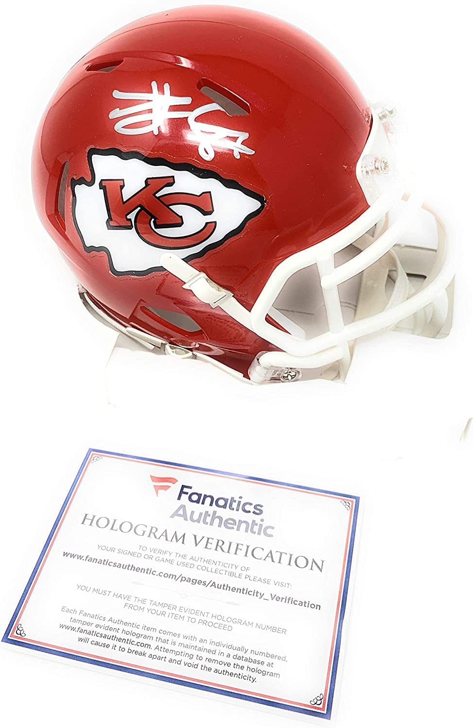 Travis Kelce Kansas City Chiefs Fanatics Authentic Autographed Riddell Speed Helmet