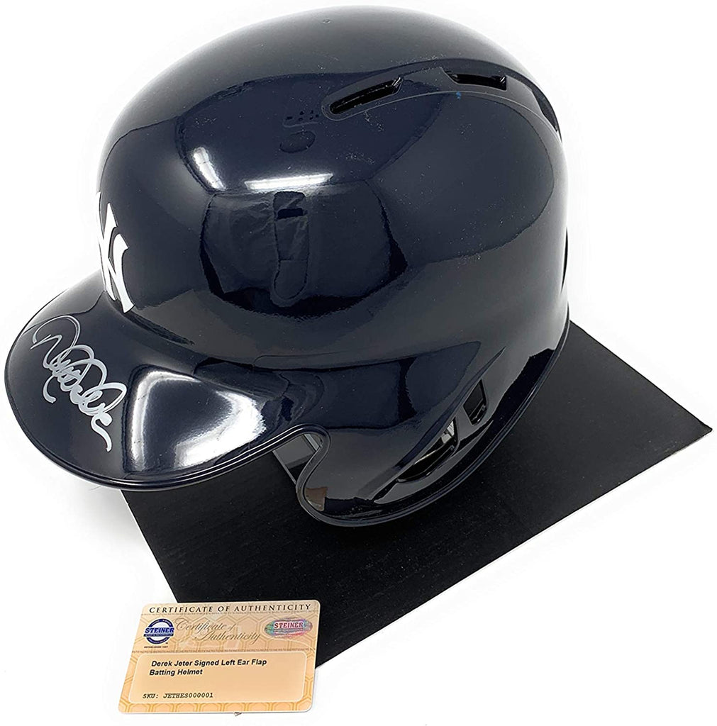 Derek Jeter New York Yankees Signed Autograph Full Size MLB Batting Helmet Steiner Sports Certified