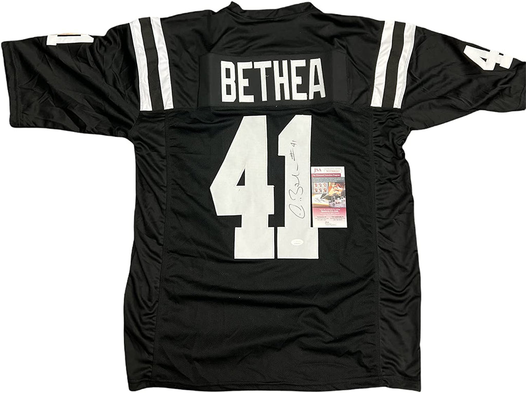Antoine Bethea Indianapolis Colts Signed Autograph Custom Jersey Black JSA Witnessed Certified