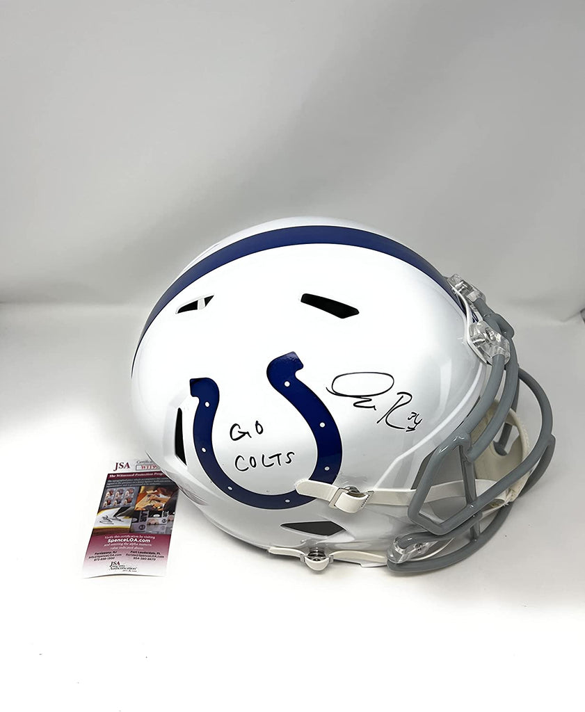 Isaiah Rodgers Indianapolis Colts Signed Autograph Speed Full Size Helmet JSA Witnessed Certified