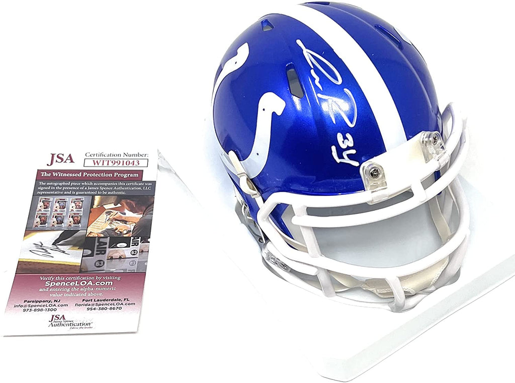 Isaiah Rodgers Indianapolis Colts Signed Autograph Flash Speed Mini Helmet Helmet JSA Witnessed Certified