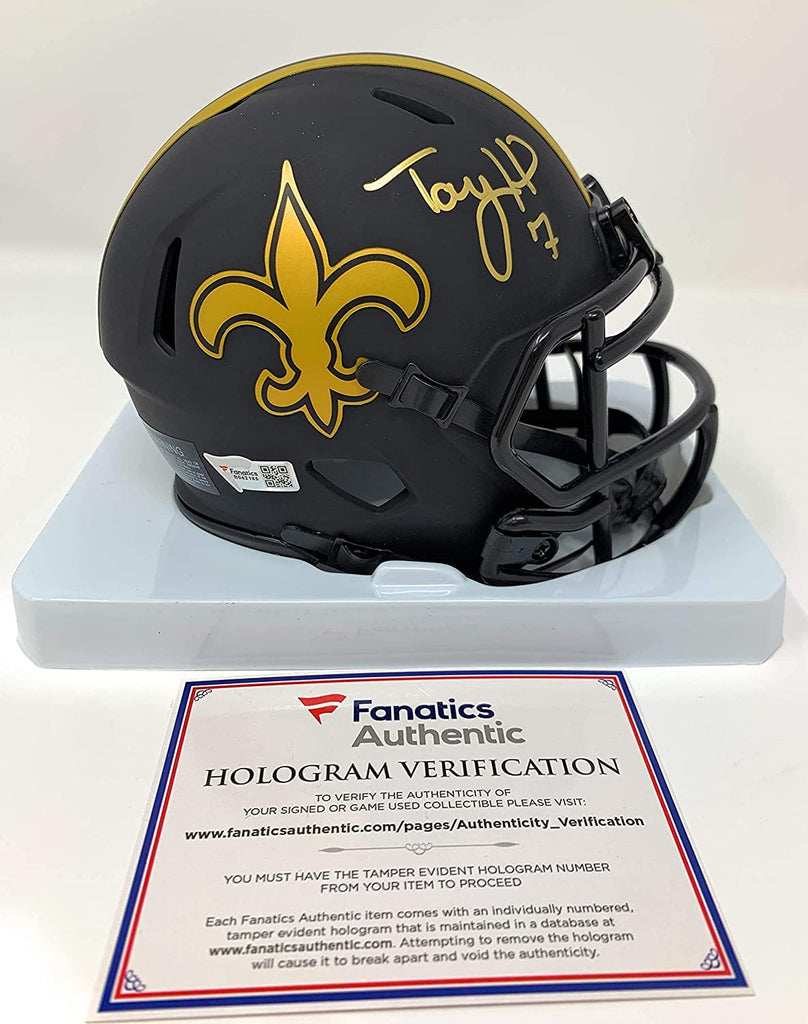 Taysom Hill New Orleans Saints Signed Autograph Eclipse Speed Mini Helmet Fanatics Authentic Certified
