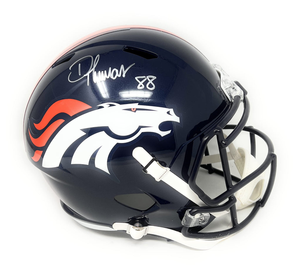 DeMaryius Thomas Denver Broncos Signed Autograph Full Size Speed Helmet JSA Certified