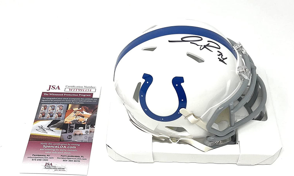 Isaiah Rodgers Indianapolis Colts Signed Autograph Speed Mini Helmet Helmet JSA Witnessed Certified