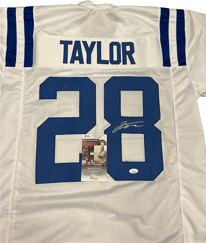 Jonathan Taylor Indianapolis Colts Signed Autograph Custom Jersey White JSA Witnessed Certified