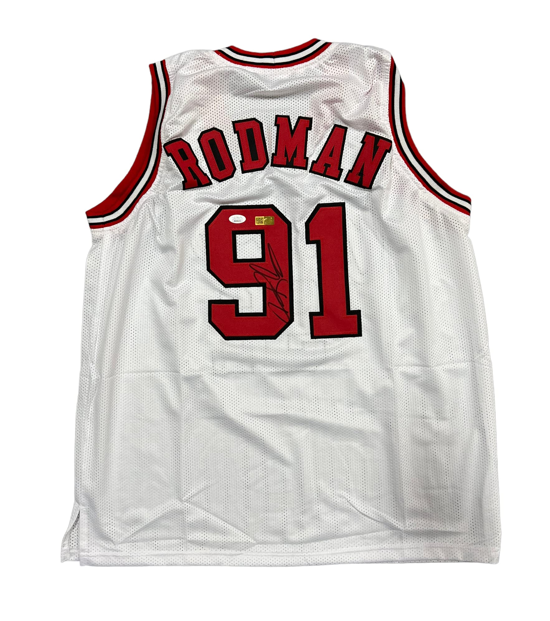 Dennis Rodman Chicago Bulls Signed Autograph Custom Jersey White JSA C –  MisterMancave