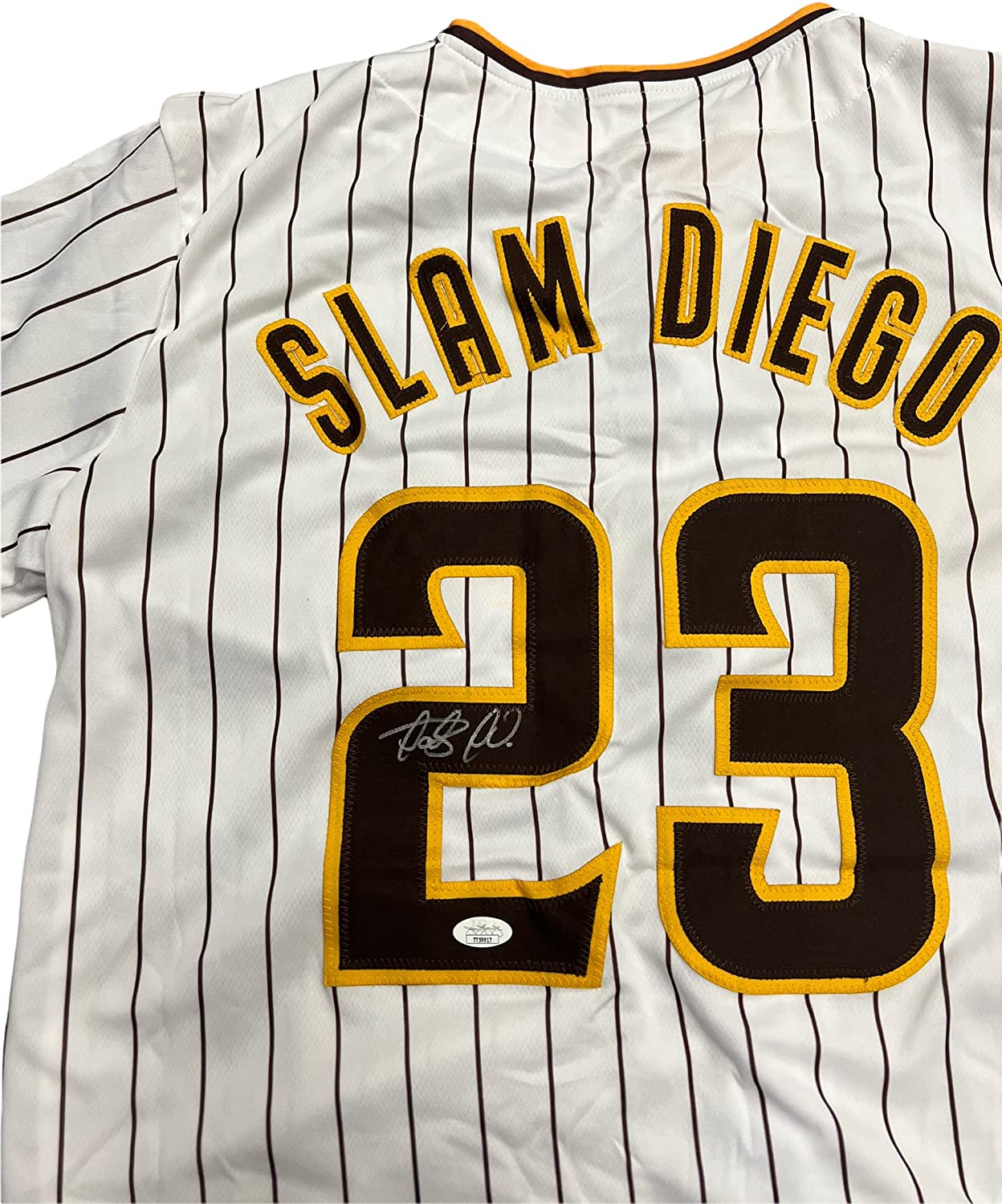 Fernando Tatis Jr Autographed San Diego Custom Brown Baseball