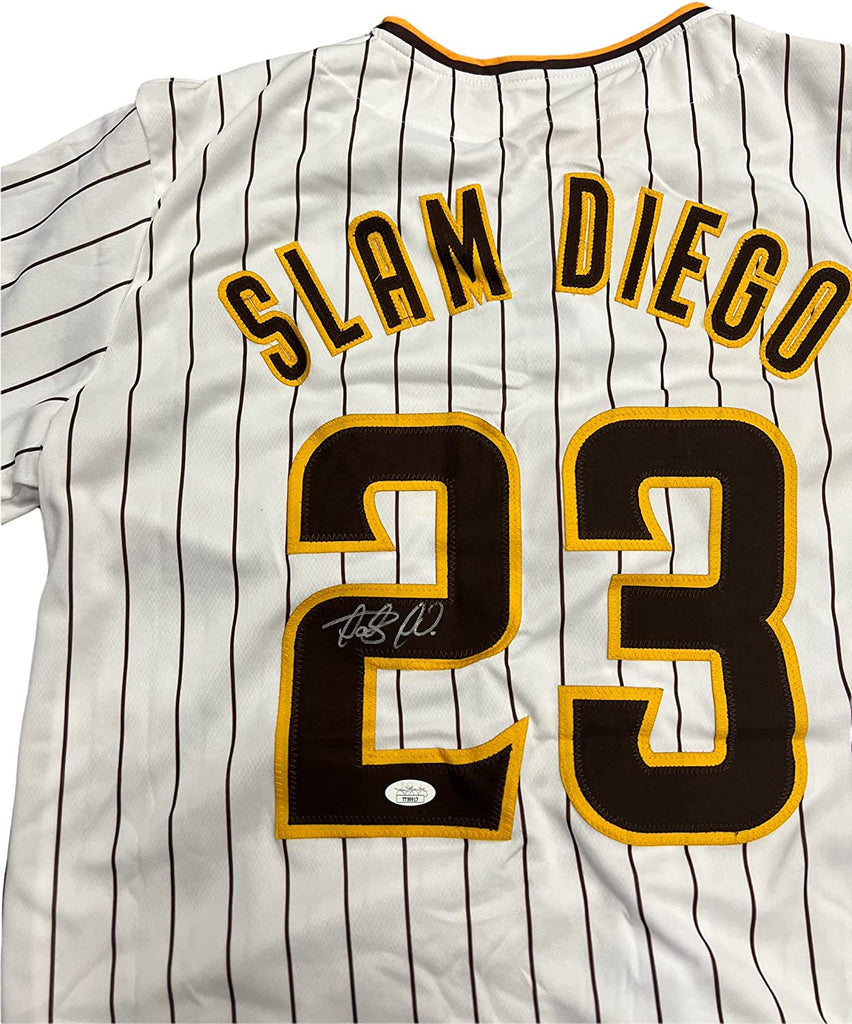 Fernando Tatis Jr San Diego Padres Signed Autograph Custom Jersey SLAM DIEGO Custom Name plate White JSA Certified