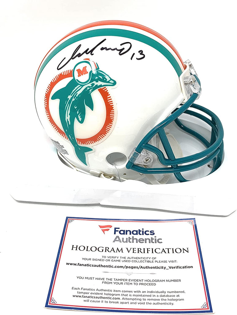 Dan Marino Miami Dolphins Signed Autograph Throwback Mini Helmet Fanatics Authentic Certified