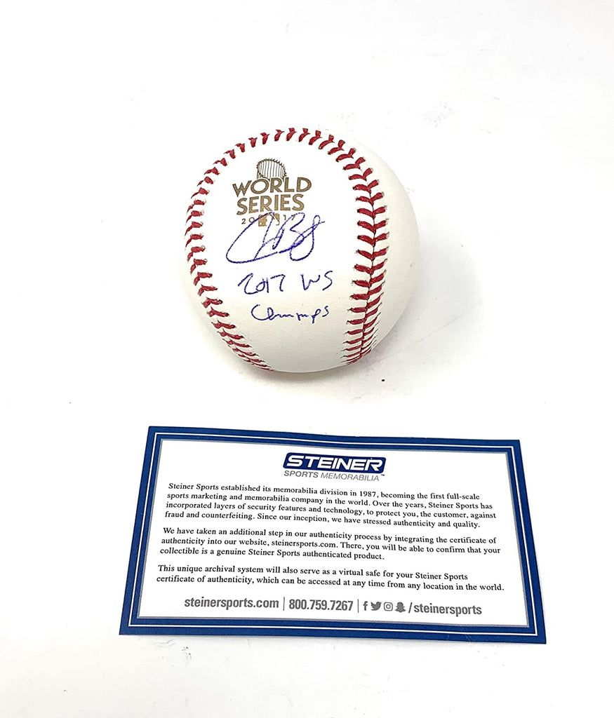 Alex Bregman Houston Astros Signed Autograph Official MLB World Series Baseball 17 WS CHAMPS INSCRIBED Steiner Sports Certified