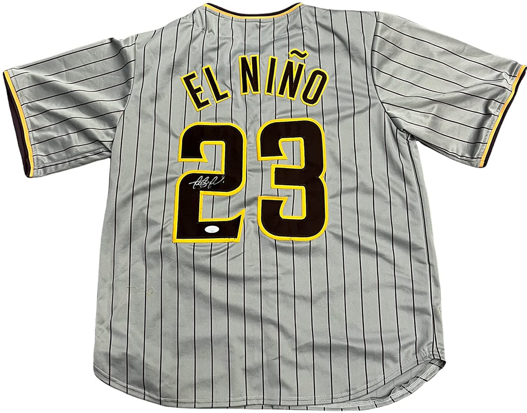 Fernando Tatis Jr San Diego Padres Signed Autograph Custom Jersey EL NINO Name Plate Grey JSA Certified
