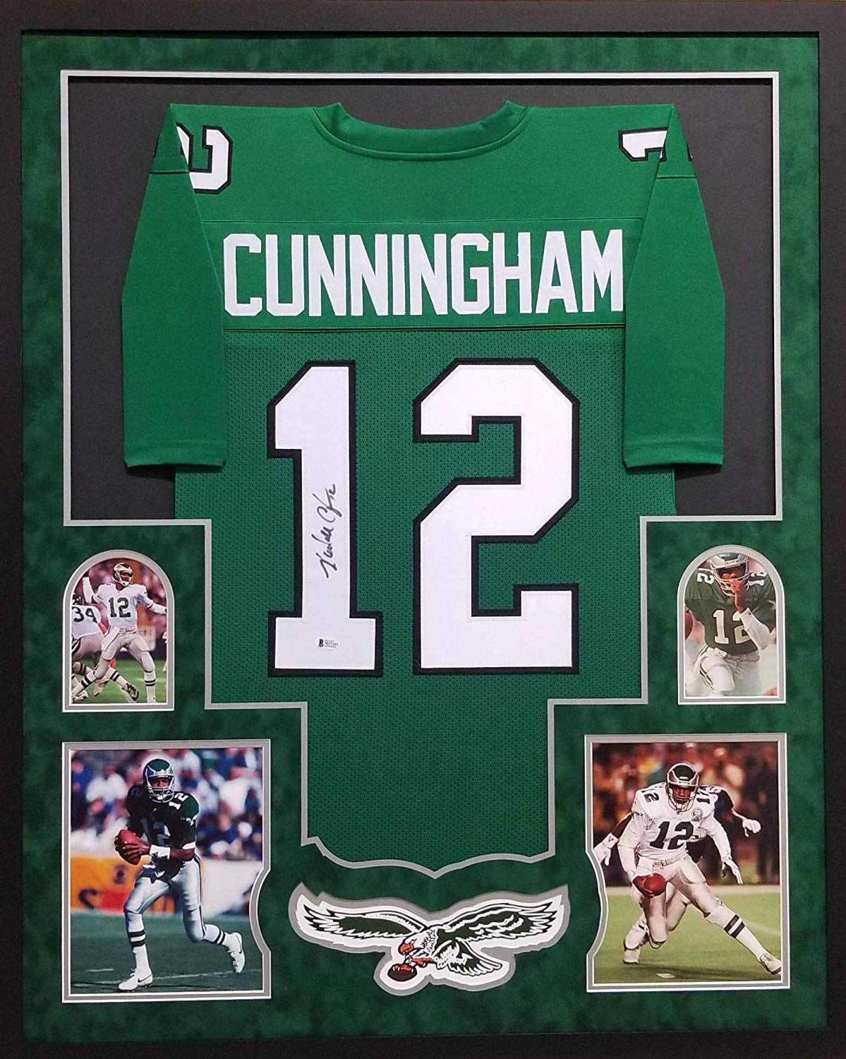 Randall Cunningham Philadelphia Eagles Autographed Framed 16