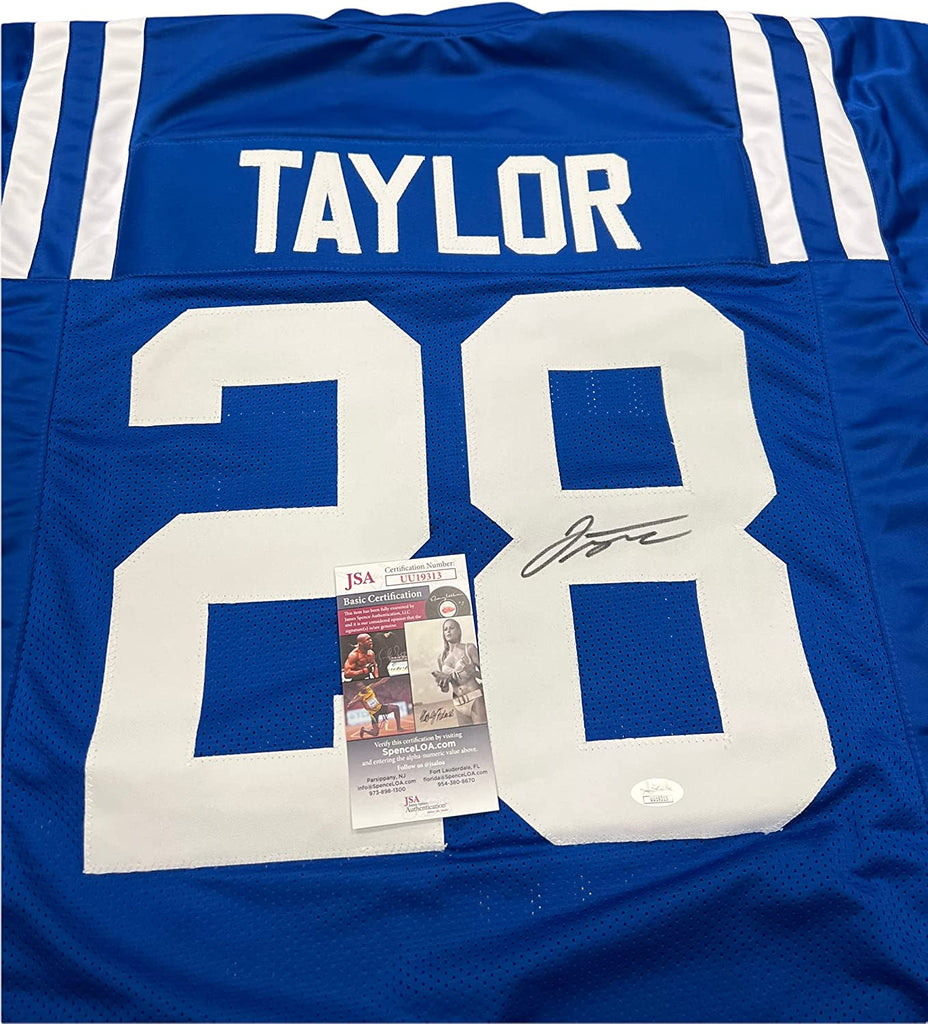 Jonathan Taylor Indianapolis Colts Signed Autograph Custom Jersey Blue JSA Certified