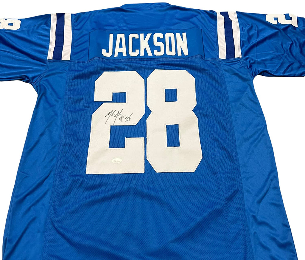Marlin Jackson Indianapolis Colts Signed Autograph Custom Jersey Blue JSA Witnessed Certified