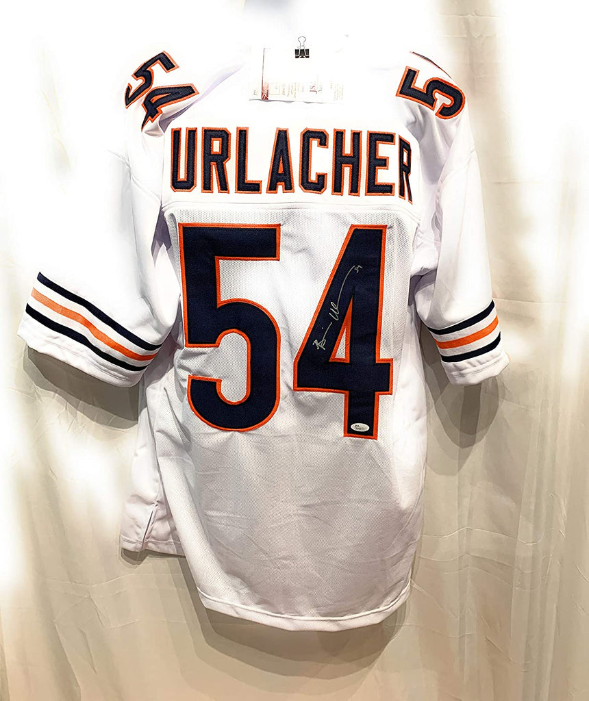 Brian Urlacher Chicago Bears Signed Autograph White Custom Jersey JSA Witnessed Certified