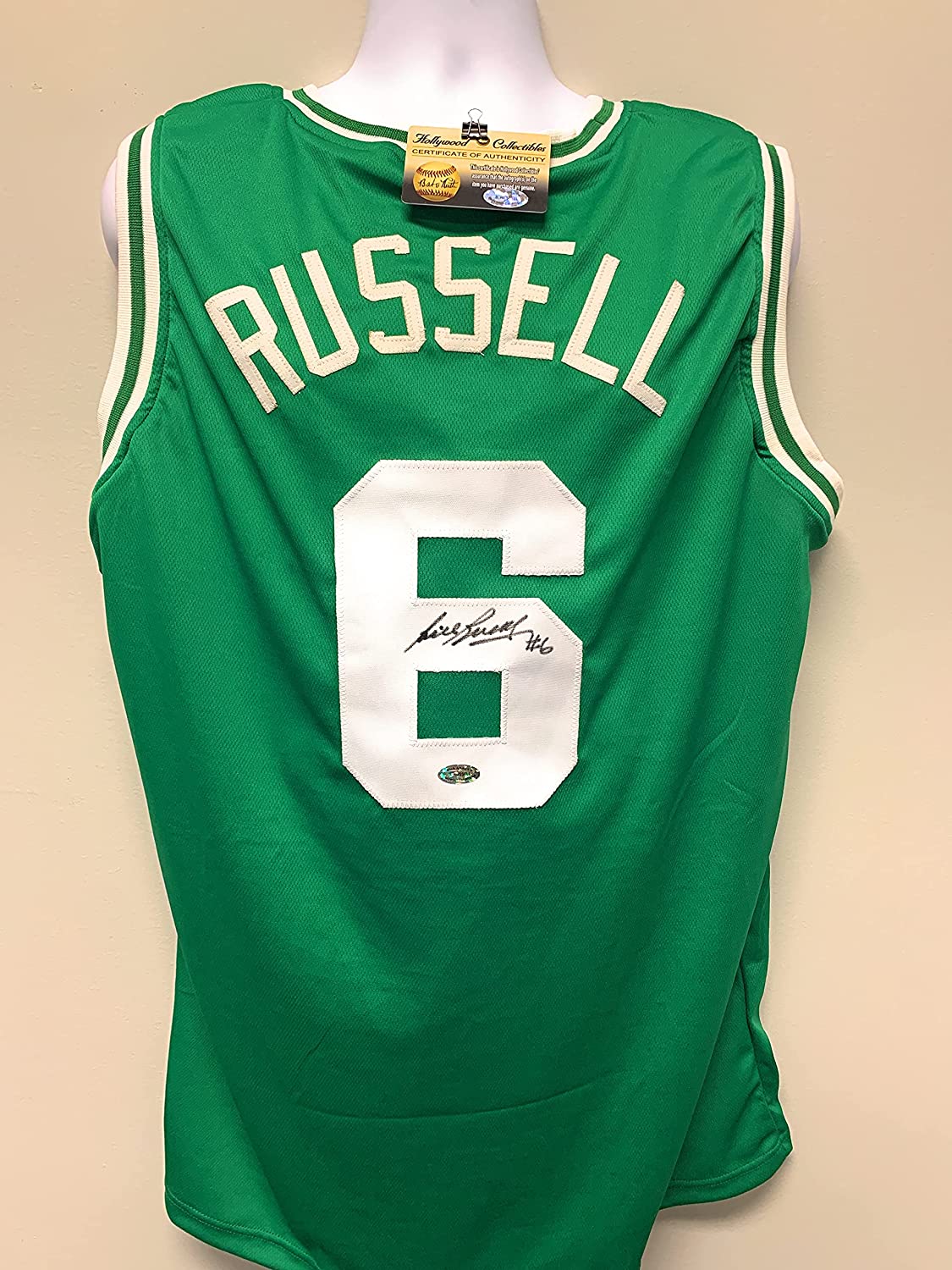 signed bill russell jersey