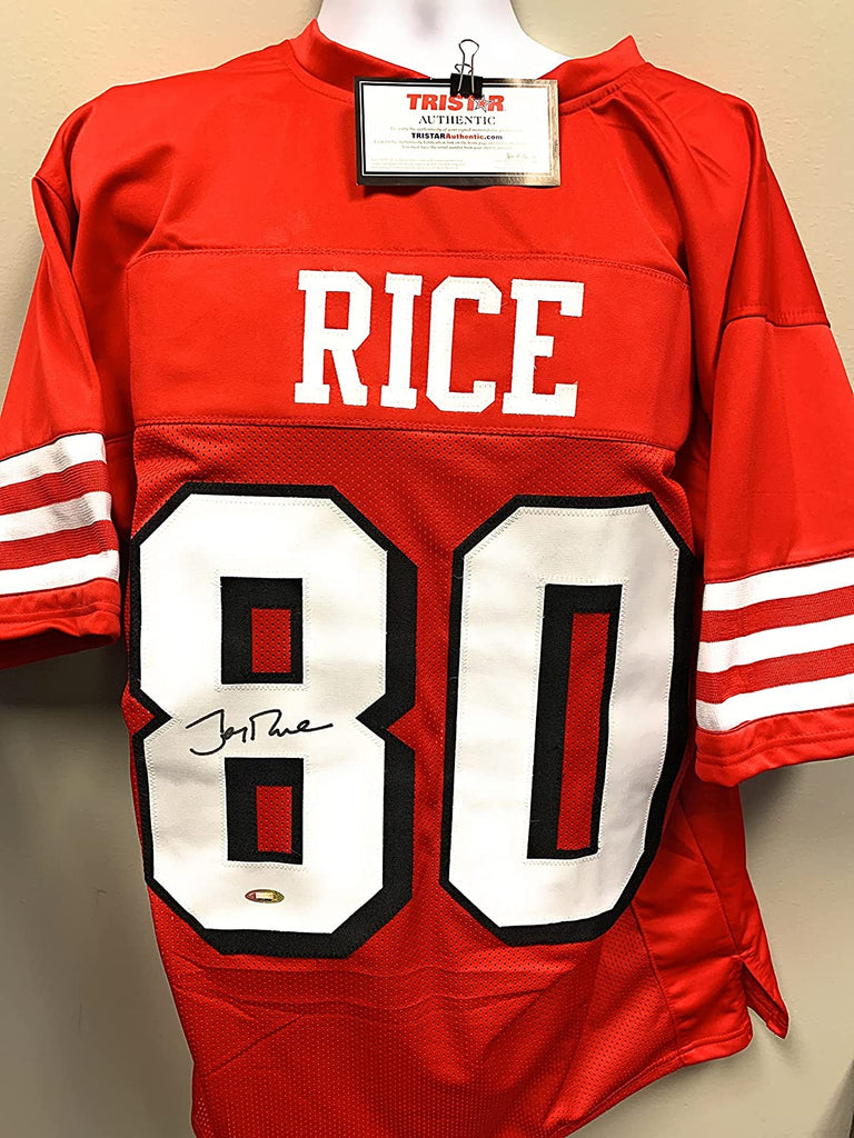 Jerry Rice San Fransico 49ers Signed Autograph Custom Shadow Jersey Tristar Authentic Certified