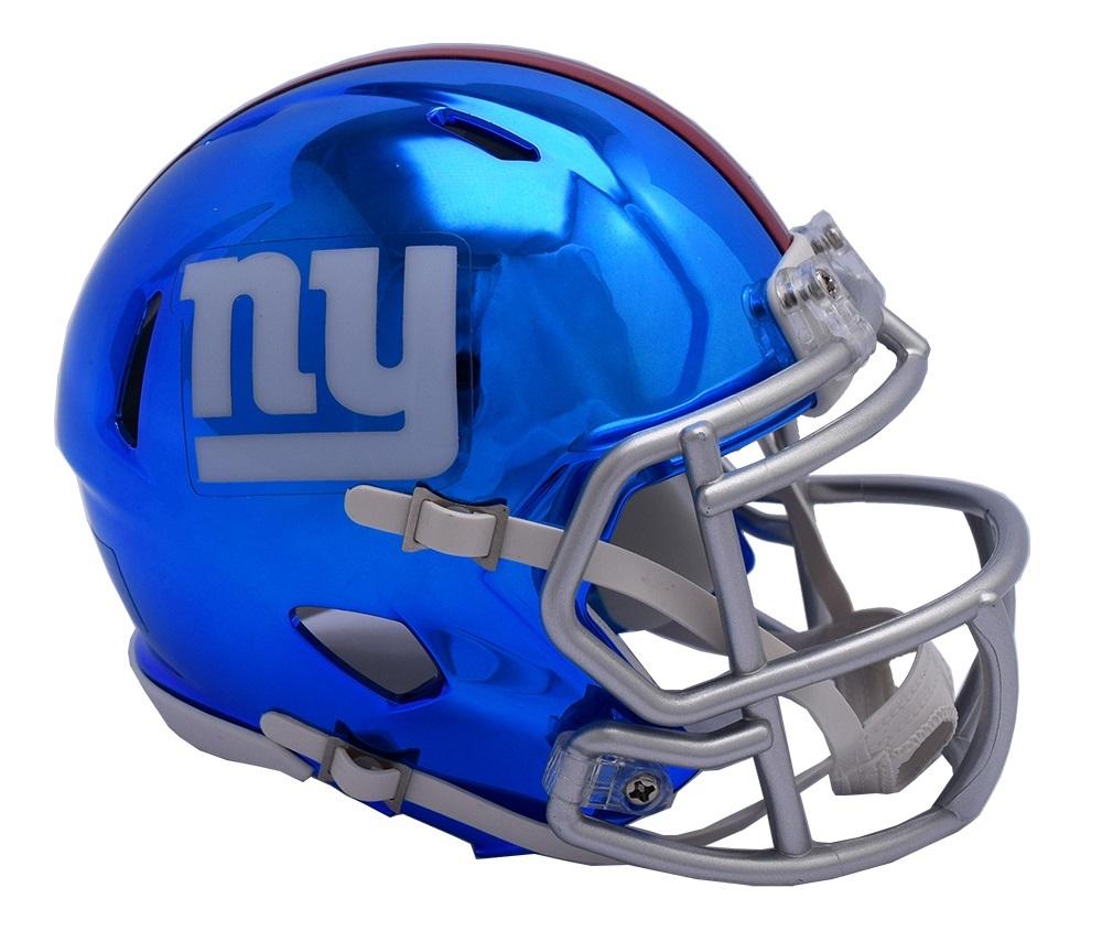 Newyork Giants Mini Helmet Chrome